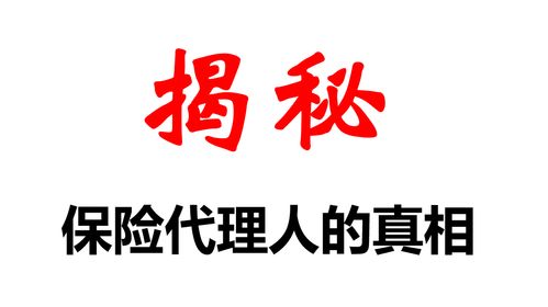 揭露保險(xiǎn)代理人的真相 不吐不快